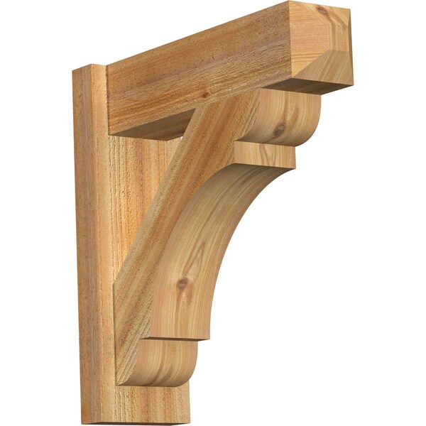 Ekena Millwork Olympic Rough Sawn Craftsman Outlooker, Western Red Cedar, 6"W x 20"D x 20"H OUT06X20X20OLY04RWR - main